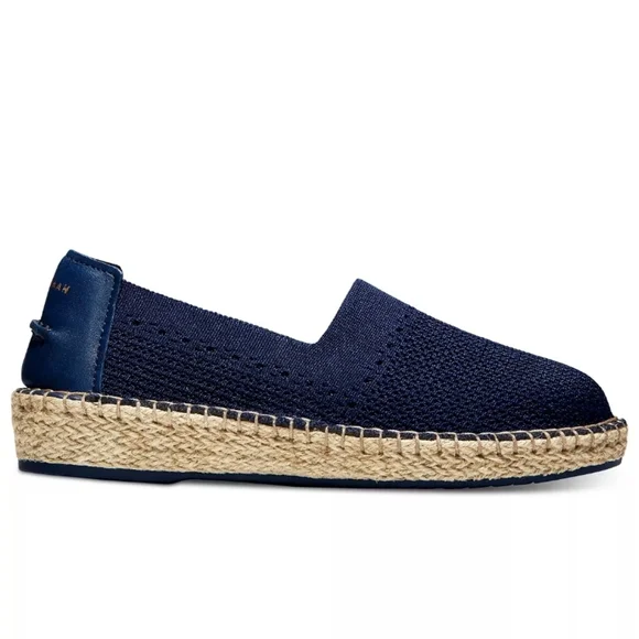 Cole Haan Cloudfeel Stitchlite Espadrille Marine Blue Knit - Picture 2 of 8